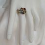 Diamond and Multi-Gemstone Flower Ring Image 9