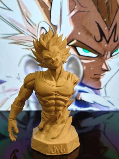 3D Printed Vegeta From Dragon Ball Z Figurine