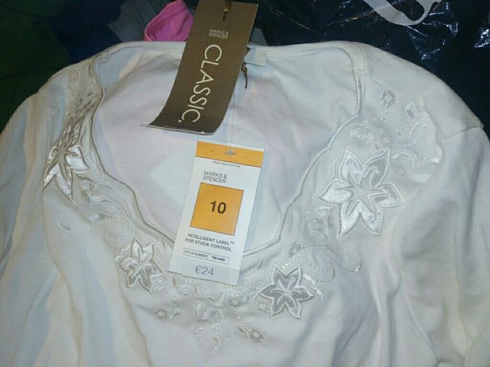 BNWT Ivory/cream size 10 M&S Top