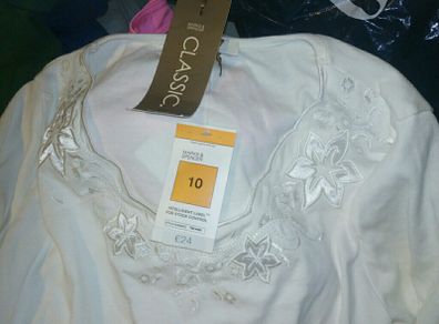 BNWT Ivory/cream size 10 M&S Top