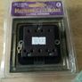Brass Rope Edged Solid Brass  3 Gang 2 Way Triple Switches Image 4