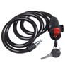 Bike Lock with Key & Bar Bracket holder. Coated. Steel Cable anti-theft Bicycle Lock with 2 Keys Coiling Cable. Image 4
