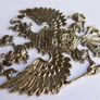 Vintage Bronze large Romanov Crest Image 4