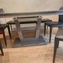 kitchen table with chairs and bench Image 2
