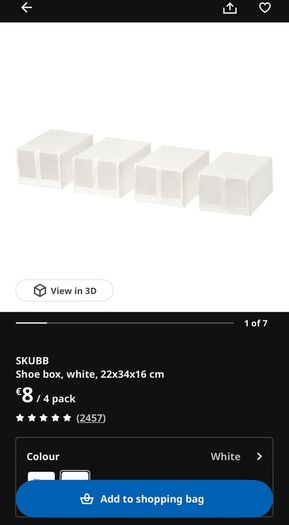 Ikea Shoe Boxes