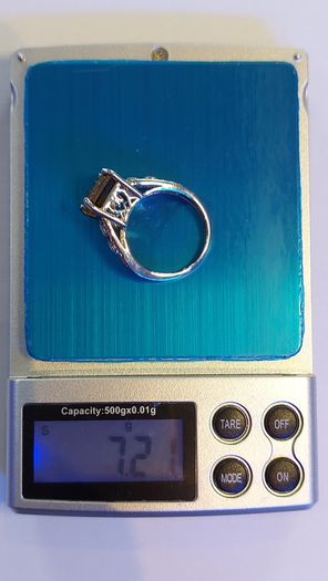 Natural Honey Quartz 3 ct  Ring 925 Silver