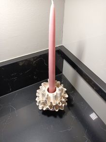 Taper candle  ceramic holder