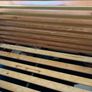 King size Heavy Oak sleigh bed Image 3