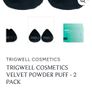 Trigwell Cosmetics Velvet Powder Puff - 2 Pack Image 2