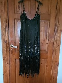 Ladies Black Evening Dress Size 12 NEW