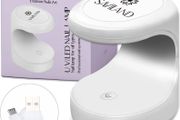 FREE EXPRESS SHIPPING Mini Nail Lamp - 16W U V/LED Nail Dryer U V Light for Nails for Gel Nail Polish, Poly Builder Nail Gel, Glue Gel, Nail Art Tools for Starters Home DIY Professionals Salon