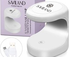 FREE EXPRESS SHIPPING Mini Nail Lamp - 16W U V/LED Nail Dryer U V Light for Nails for Gel Nail Polish, Poly Builder Nail Gel, Glue Gel, Nail Art Tools for Starters Home DIY Professionals Salon
