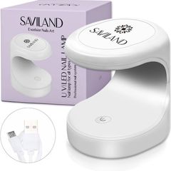 FREE EXPRESS SHIPPING Mini Nail Lamp - 16W U V/LED Nail Dryer U V Light for Nails for Gel Nail Polish, Poly Builder Nail Gel, Glue Gel, Nail Art Tools for Starters Home DIY Professionals Salon