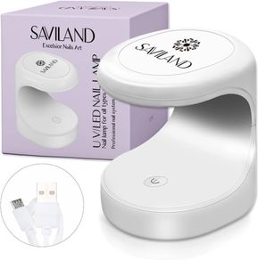 FREE EXPRESS SHIPPING Mini Nail Lamp - 16W U V/LED Nail Dryer U V Light for Nails for Gel Nail Polish, Poly Builder Nail Gel, Glue Gel, Nail Art Tools for Starters Home DIY Professionals Salon
