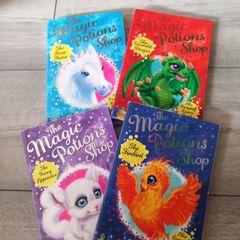 4 x the magic potions shop book's. Emerald dragon. Young apprentice. The firebird. River horse. Children kid's book's