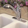 Single-Handle Pull-Out Sprayer Kitchen Faucet Spray Head in Chrome Image 5