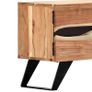 TV Cabinet 140x30x45 cm Solid Acacia Wood Image 3