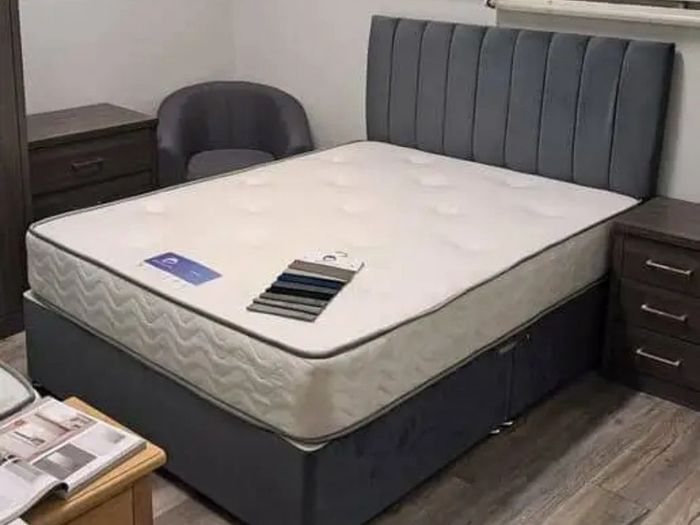 Double bed with mattress