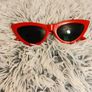 Retro Cat Eye Sunglasses  Red Frame Image 5