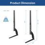 Universal TV Stand Legs TV Feet for 20 to 65 inch LCD/LED/OLED/Plasma TVs, Table Top Replacement TV Stand Image 4