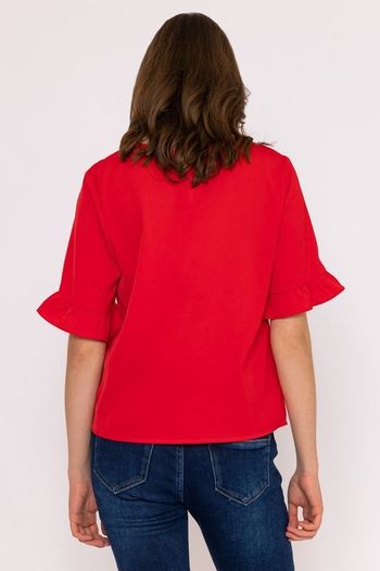 Carraig Donn Red Blouse. Large