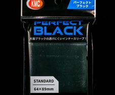 1 Pack of 80 KMC Standard Size Perfect Black Sleeves 64 x 89mm Pokemon MTG Lorcana Protection