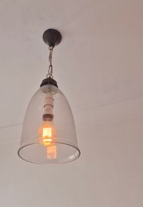 vintage glass ceiling lamp