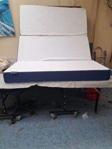 Campervan folding Molblly mattress.