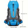 70 L Hiking backpack. Trekking backpack. Camping backpack. Blue. Image 2