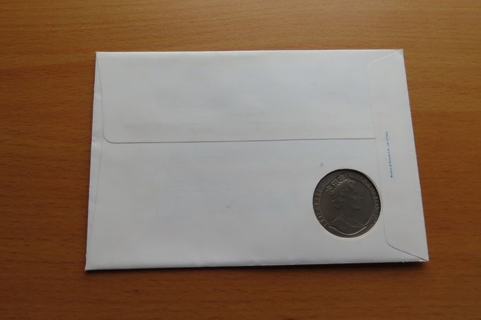 Penny Black Queen Victoria coin stamps vintage cover Isle of Man
