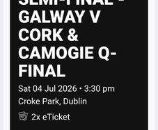 Hurling semi final tickets