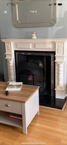 Cast iron fireplace