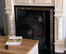 Cast iron fireplace