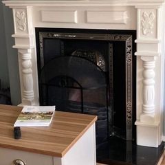 Cast iron fireplace