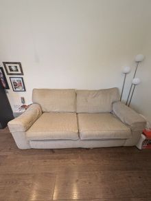 3 Seater Arnotts camel couch.
