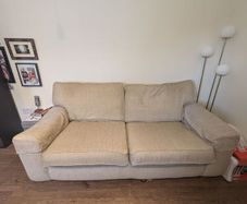3 Seater Arnotts camel couch.