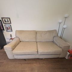 3 Seater Arnotts camel couch.