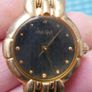 Pulsar Quartz Ladies Watch Black Gold tone Band - New Battery Image 4