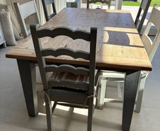 Reclaimed Pine Extendable Dining Table & 6 Chairs