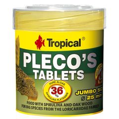 Tropical Plecos Tablets 50 ml / 30 g - with Oak Wood & 36% Spirulina
