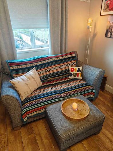 Two Seater Sofa and Ottoman