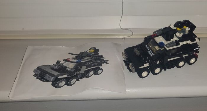 blocks - police car