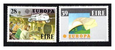 1988 Ireland Europa (Air traffic Controllers and Airbus A320 & Globe and letters) Commemorative Stamps Mint Never Hinged (MNH)