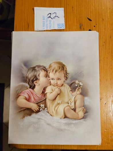 Vintage Catholic Devotional Art Print Cards X 207 Dimensions 8" X 10". In Good Condition.  See Photos For Same.