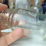 478 - Set of 6 Vintage Clear Glass Cork Screw Top Collectible Decorative Bottles Image 5