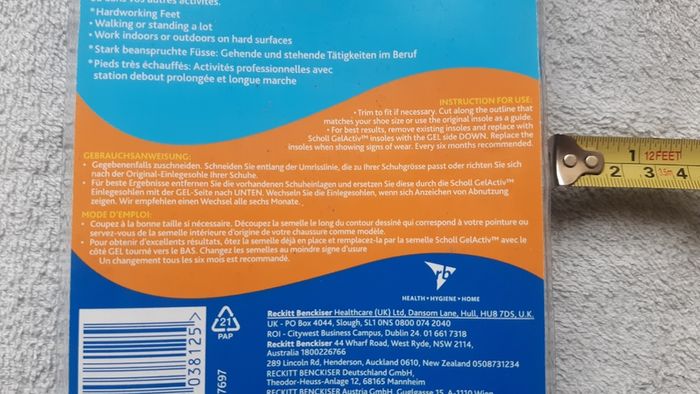 Scholl Gel Active Shoe Work Insoles