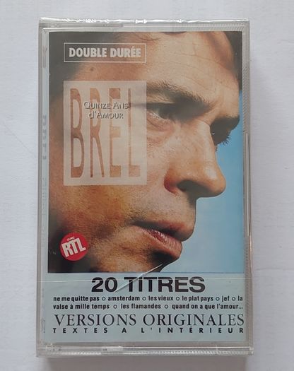 Brel - 20 Titres - Cassette- New Sealed..!