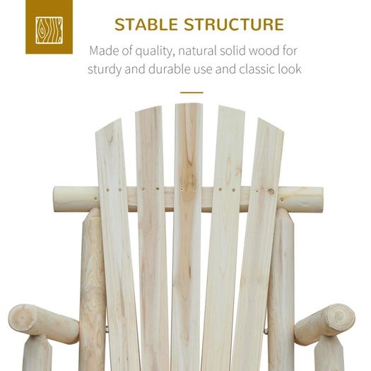 Cedar Wood Rocking Armchair, 96Lx66Wx98H cm (FREE SHIPPING)