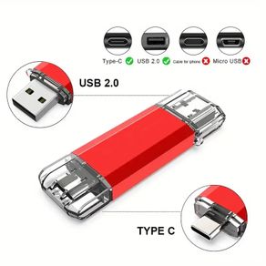 Type-C 2 in 1 OTG Pendrive USB Flash Drive OTG Pen Drive 2 in 1 Type C OTG USB Flash Drive