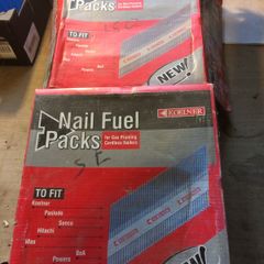 Nail gun tuck nails and fuel cells